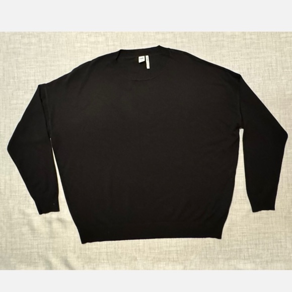 Twik by Simons Knit Crew Neck XL BUNDLE 1-Black+ 1 White Drop Shoulder Basics - Picture 3 of 10